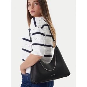 Obrázek produktu Kabelka Calvin Klein Emblem Hw Pebble Shoulder Bag LV04F3495G Černá