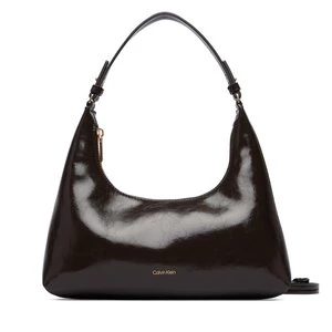 Obrázek produktu Kabelka Calvin Klein Foil Logo Glossy Conv Shoulder B LV04F3737G Hnědá