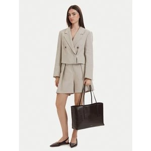 Obrázek produktu Kabelka Calvin Klein Foil Logo Glossy Tote W/ Pouch LV04F3537G Hnědá