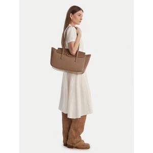 Obrázek produktu Kabelka Calvin Klein Hardware Brushed Flap Tote Bag LV04F3336G Béžová