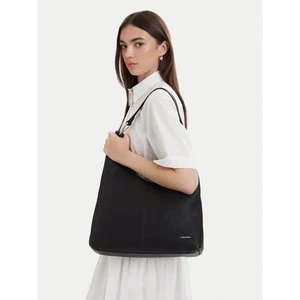 Obrázek produktu Kabelka Calvin Klein Slouchy Leather Md Shoulder Bag LV04F3543G Černá