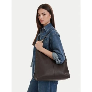 Obrázek produktu Kabelka Calvin Klein Slouchy Leather Md Shoulder Bag LV04F3543G Hnědá