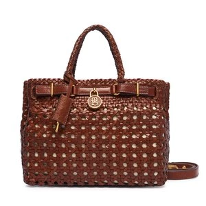 Obrázek produktu Kabelka Tommy Hilfiger American Icon Mini Tote Braided AW0AW18734 Hnědá