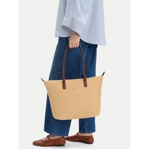 Obrázek produktu Kabelka Tommy Hilfiger Popette Tote Raffia AW0AW18528 Béžová