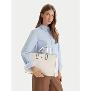 Obrázek produktu Kabelka Tommy Hilfiger Th Daily Satchel Mono AW0AW18418 Écru