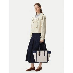 Obrázek produktu Kabelka Tommy Hilfiger Th Script Tote Canvas AW0AW18829 Krémová