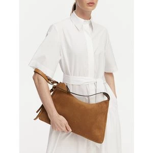 Obrázek produktu Kabelka Tommy Hilfiger Th Statement Shoulder Bag Suede AW0AW18824 Hnědá