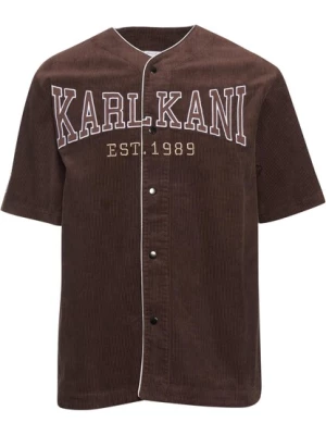 Obrázek produktu Karl Kani Košile  čokoládová / světle hnědá / bílá