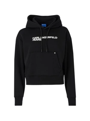 Obrázek produktu KARL LAGERFELD JEANS Mikina  černá / bílá