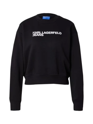 Obrázek produktu KARL LAGERFELD JEANS Mikina 'Essential'  černá / bílá