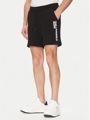 Obrázek produktu Karl Lagerfeld Jeans Sportovní kraťasy A2M10166 Černá Regular Fit