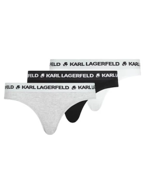 Obrázek produktu Karl Lagerfeld Kalhotky  šedý melír / černá / bílá