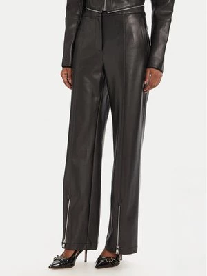 Obrázek produktu KARL LAGERFELD Kalhoty z imitace kůže A3W10091 Černá Straight Fit