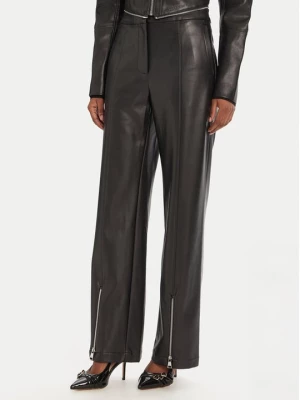 Obrázek produktu KARL LAGERFELD Kalhoty z imitace kůže A3W10091 Černá Straight Fit