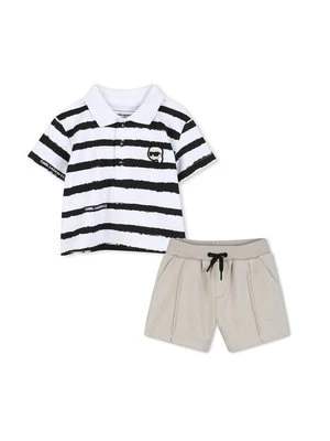 Obrázek produktu Karl Lagerfeld Kids Sada polo tričko a kalhoty Z31068 M Béžová Regular Fit