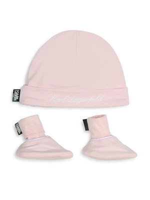 Obrázek produktu Karl Lagerfeld Kids Set čepice a ponožky Z30180 Růžová