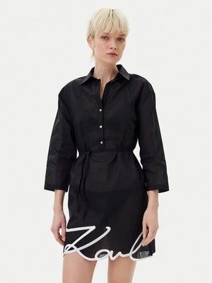 Obrázek produktu KARL LAGERFELD Košilové šaty A1W46006 Černá Regular Fit