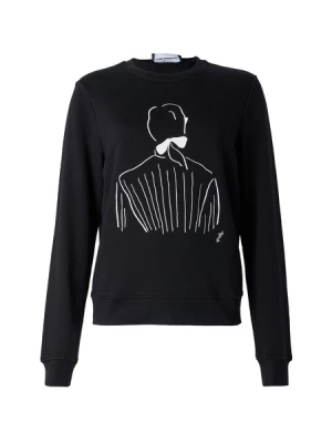 Obrázek produktu Karl Lagerfeld Mikina 'Karl Lagerfeld x Jorge Parra'  černá / bílá