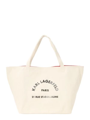 Obrázek produktu Karl Lagerfeld Nákupní taška 'Rue St-Guillaume'  černá / přírodní bílá