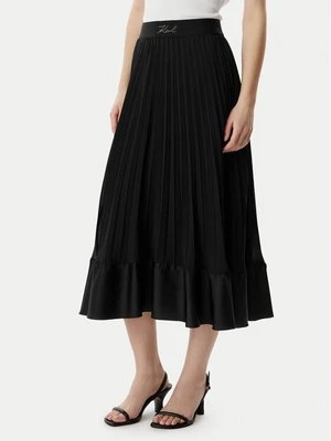 Obrázek produktu KARL LAGERFELD Plisovaná sukně B2W12003 Černá Regular Fit