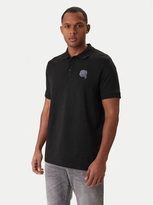 Obrázek produktu KARL LAGERFELD Polokošile 745022 561235 Černá Regular Fit