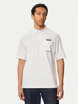 Obrázek produktu KARL LAGERFELD Polokošile 745127 561225 Bílá Regular Fit