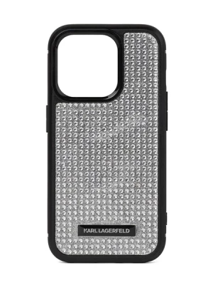 Obrázek produktu Karl Lagerfeld Pouzdro na smartphone 'iPhone 16 Pro'  černá / stříbrná
