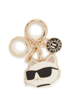 Obrázek produktu Karl Lagerfeld Přívěsek na klíče 'IKON CHOUPETTE'  krémová / tmavě béžová / zlatá / černá