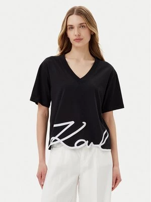 Obrázek produktu KARL LAGERFELD T-Shirt A2W17104 Černá Relaxed Fit