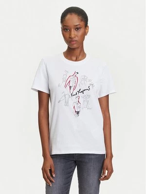 Obrázek produktu KARL LAGERFELD T-Shirt A3W17099 Bílá Regular Fit
