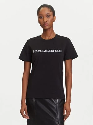 Obrázek produktu KARL LAGERFELD T-Shirt A3W17102 Černá Regular Fit