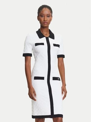 Obrázek produktu KARL LAGERFELD Úpletové šaty A3W13036 Écru Slim Fit