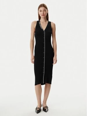 Obrázek produktu KARL LAGERFELD Úpletové šaty B2W13004 Černá Slim Fit