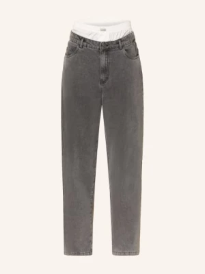 Obrázek produktu Karo Kauer Džíny S Širokými Nohavicemi Z Kombinace Materiálů 846 dark grey washed