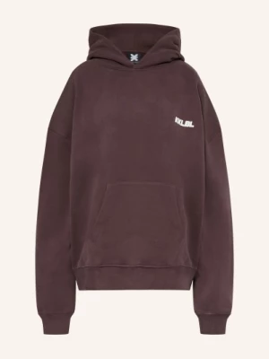 Obrázek produktu Karo Kauer Oversized Mikina S Kapucí hnědá / bílá