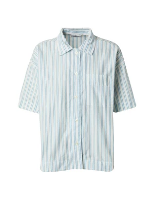 Obrázek produktu KnowledgeCotton Apparel Halenka  azurová / bílá