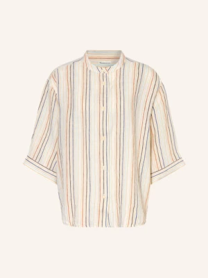 Obrázek produktu Knowledgecotton Apparel Lněná Blůza S 3/4 Rukávy béžová / červená / tmavě modrá