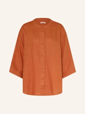 Obrázek produktu Knowledgecotton Apparel Lněná Blůza S 3/4 Rukávy tmavě oranžová
