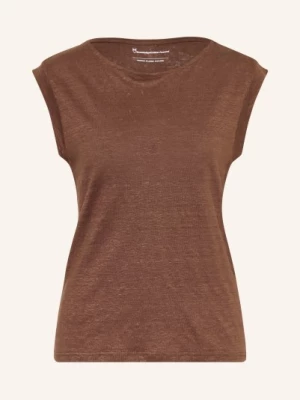 Obrázek produktu Knowledgecotton Apparel Lněný Top hnědá