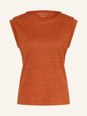 Obrázek produktu Knowledgecotton Apparel Lněný Top tmavě oranžová