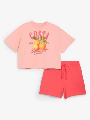 Obrázek produktu Komplet z bawełny organicznej: T-shirt i krótkie spodenki (2 części) bonprix