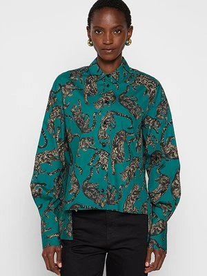 Obrázek produktu Košilová halenka Just Cavalli tmavě zelená