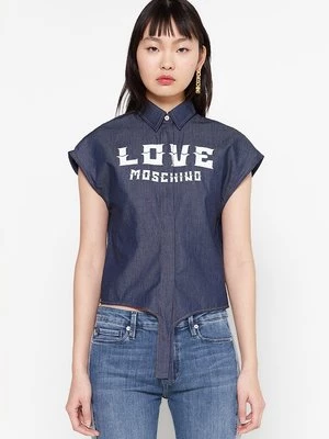 Obrázek produktu Košilová halenka LOVE MOSCHINO tmavě modrá