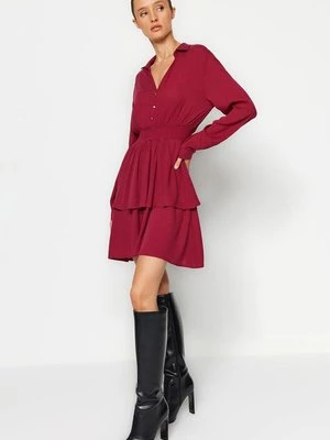 Obrázek produktu Košilové šaty Trendyol bordeaux