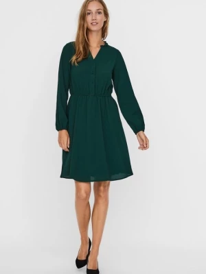 Obrázek produktu Košilové šaty Vero Moda skvrnitě tmavě zelená
