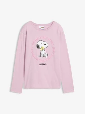 Obrázek produktu Koszulka z długim rękawem z motywem Snoopy z czystej bawełny bonprix