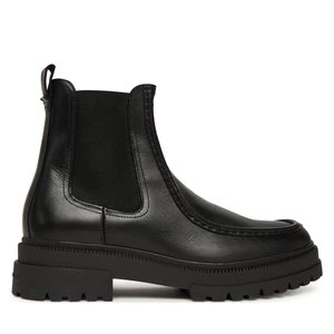 Obrázek produktu Kotníková obuv s elastickým prvkem Tommy Hilfiger Th Chunky Dress Casual Chel FM0FM05763 Černá