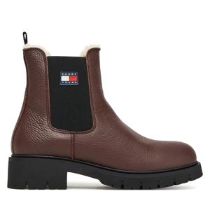 Obrázek produktu Kotníková obuv s elastickým prvkem Tommy Jeans Tjw Chelsea Boot Wl EN0EN02826 Hnědá