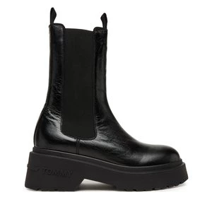 Obrázek produktu Kotníková obuv s elastickým prvkem Tommy Jeans Tjw Chunky Shiny EN0EN02888 Černá