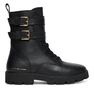 Obrázek produktu Kotníková obuv Tommy Hilfiger Biker Laceup FW0FW08986 Černá
